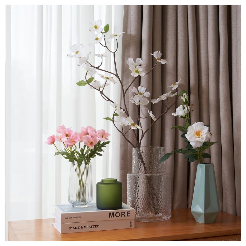 Baitique Artificial Flower Spray, White, 100 cm, Bendable Wire Stem - Image 5