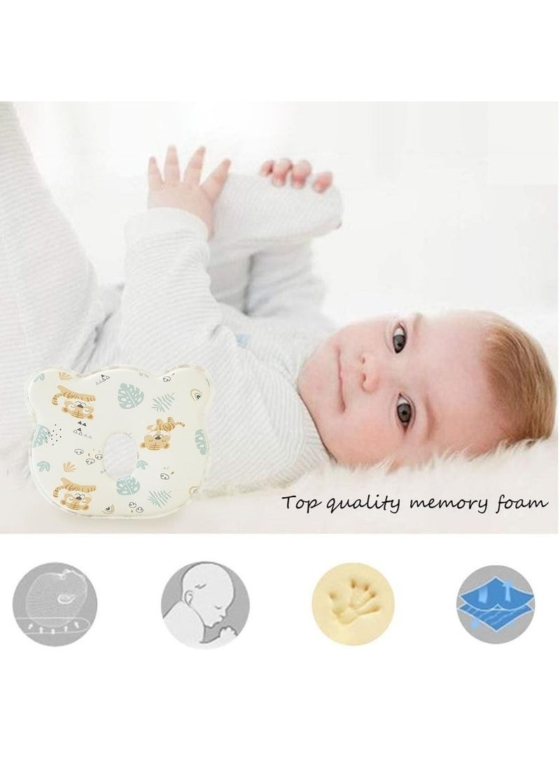 Baby Pillow Head Shaping, Soft and Cozy Baby Pillow, Preventing Flat Head and Shapes Infant's Head, Perfect for Sleeping and Head Support for 0-36 Months Newborns and Infant (Multicolor) - Image 4