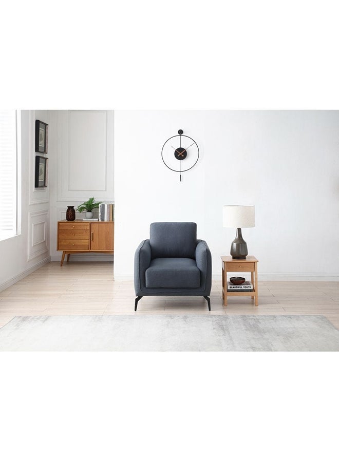 DANUBE HOME Stellar Fabric 3+2+1 Sofa Set 6 Seater Full Set Sofa Comfortable Living Room Furniture L 82 x W 85 x H 84 cm Grey - Image 5