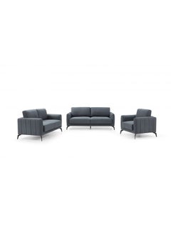 DANUBE HOME Stellar Fabric 3+2+1 Sofa Set 6 Seater Full Set Sofa Comfortable Living Room Furniture L 82 x W 85 x H 84 cm Grey  - Image 2
