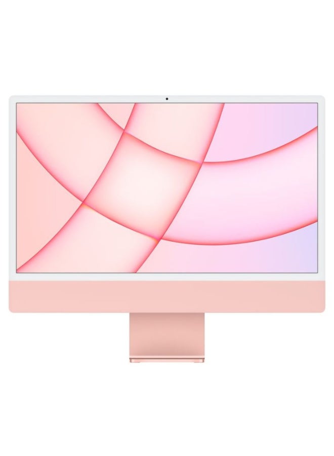 Apple iMac AIO With 24-Inch Display, M1 Chip 8-core GPU Processor/8GB RAM/512GB SSD/macOS Big Sur English Pink - Image 1