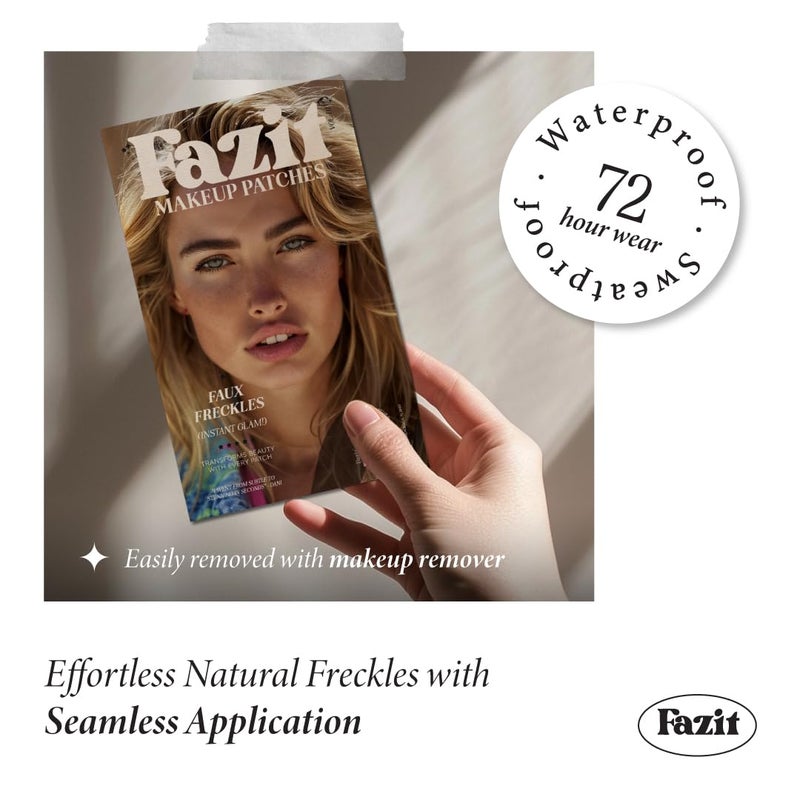 Fazit Makeup Patches - Faux Freckles - Glow Up Make-Up Patches - Cute Glitter Makeup Accessories For Women - Cosmetic Glitter For Face - Image 4
