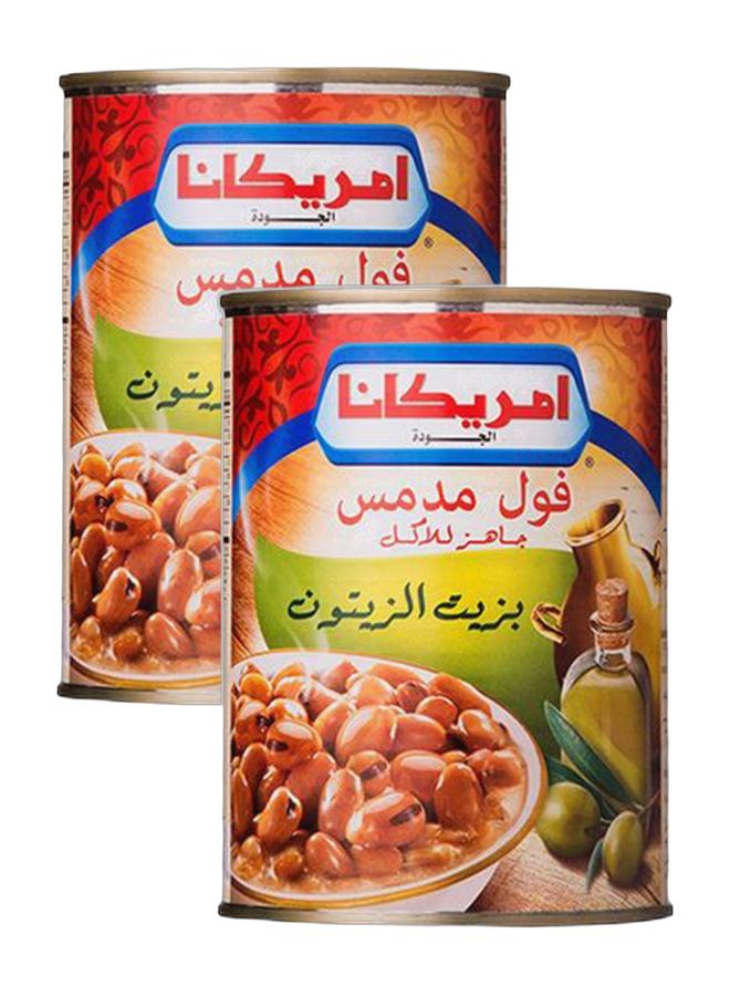 أمريكانا فول مدمس بزيت الزيتون 400 جرام (عبوة من 2) - Image 1