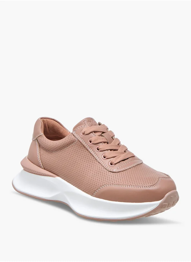 لي كوبر Women's Textured Lace-Up Sneakers