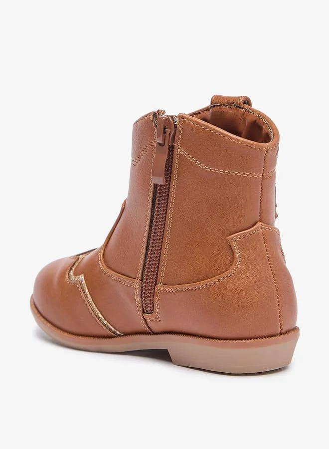 فلورا بيلا من شو إكسبرس بوت بناتي عالي مزين بسحاب