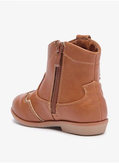 Flora Bella By Shoexpress Girls Embellished High Cut Boots with Zip Closure  - Image 2