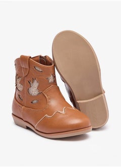 Flora Bella By Shoexpress Girls Embellished High Cut Boots with Zip Closure  - Image 5