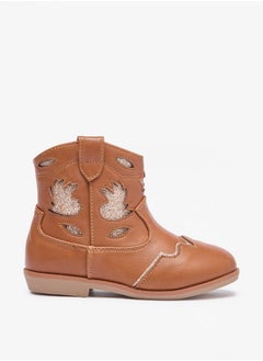 Flora Bella By Shoexpress Girls Embellished High Cut Boots with Zip Closure  - Image 3