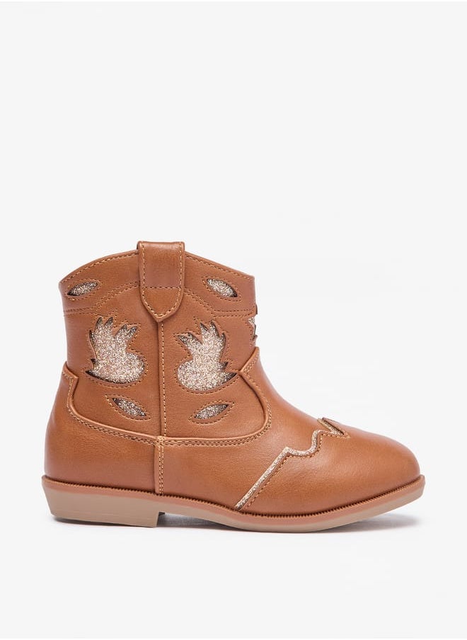 Flora Bella By Shoexpress Girls Embellished High Cut Boots with Zip Closure  - Image 3