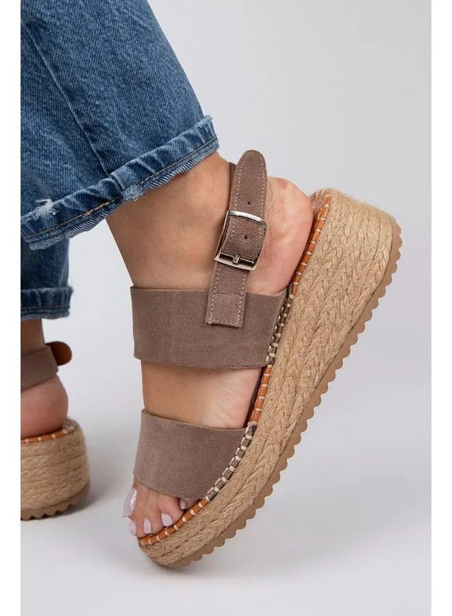 Liliana Genuine Leather Women's Suede Espadrille Sandal.
