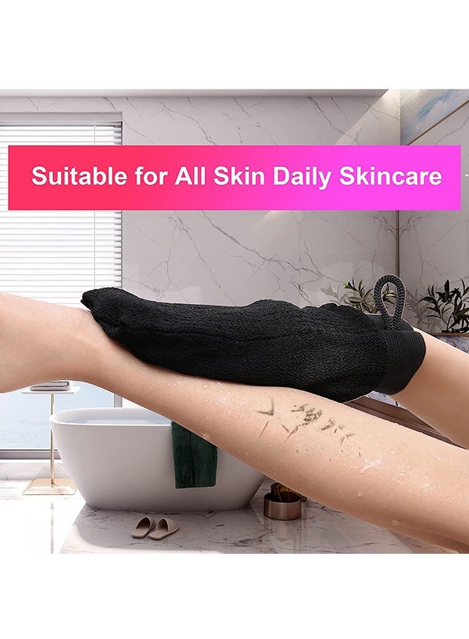 Exfoliating Scrubbing Glove, Hygiene Packaging Deep Cleansing Mitt for Body & Face, Dead Skin Remover, Spa & Bath & Hammam Exfoliation, Shower Scrub Washcloth for Smooth Skin  - Image 3