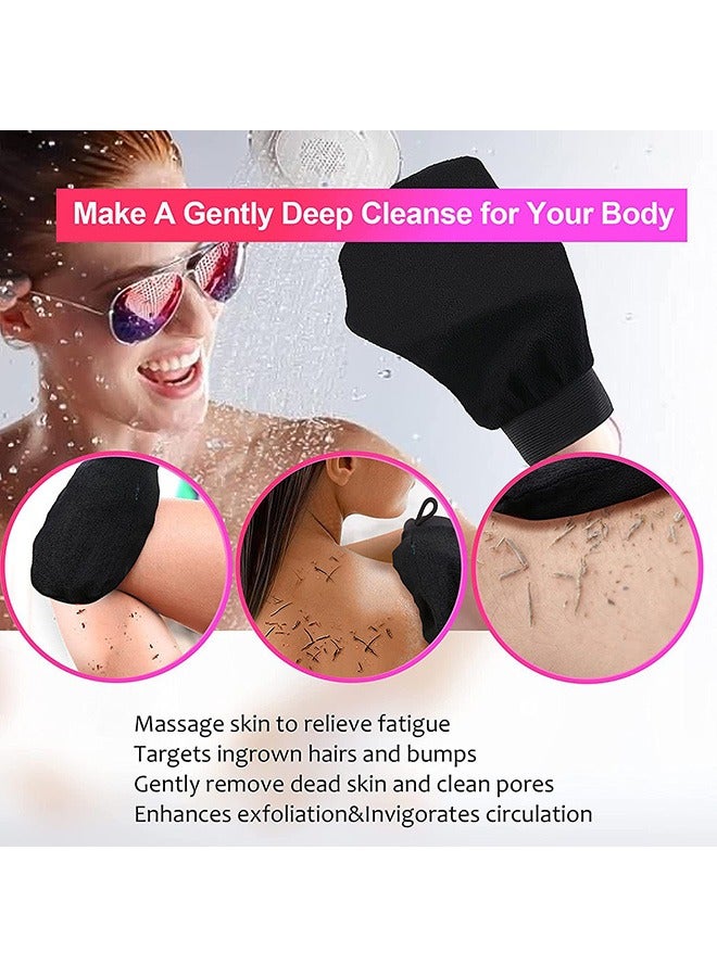 Exfoliating Scrubbing Glove, Hygiene Packaging Deep Cleansing Mitt for Body & Face, Dead Skin Remover, Spa & Bath & Hammam Exfoliation, Shower Scrub Washcloth for Smooth Skin  - Image 5