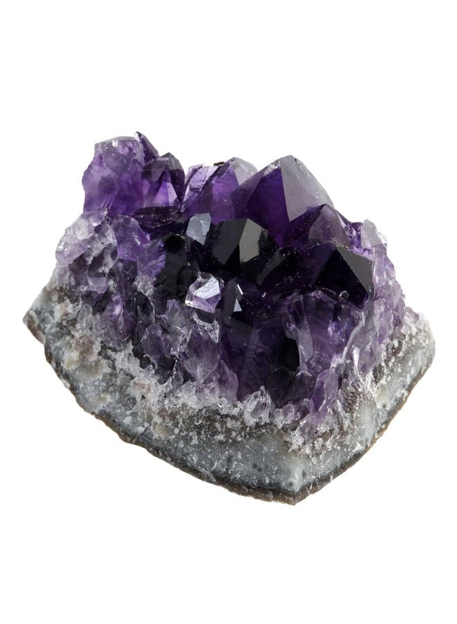 مجموعة كريستالية من الأميثيست الطبيعي، حجر الكوارتز الأرجواني 2.36X0.98X0.79 بوصة، أحجار حقيقية لزينة أحواض الأسماك، تزيين المكاتب، وحرف DIY. - Image 2