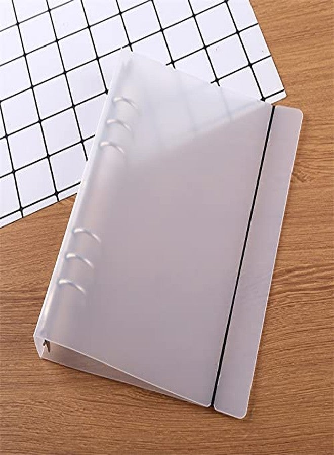 BAOFALI A5 6 Ring Binder Cover Clean Transparent Soft PVC for Refillable Notebook Shell withMatte surfaceforStamp & Die Storage - Image 3