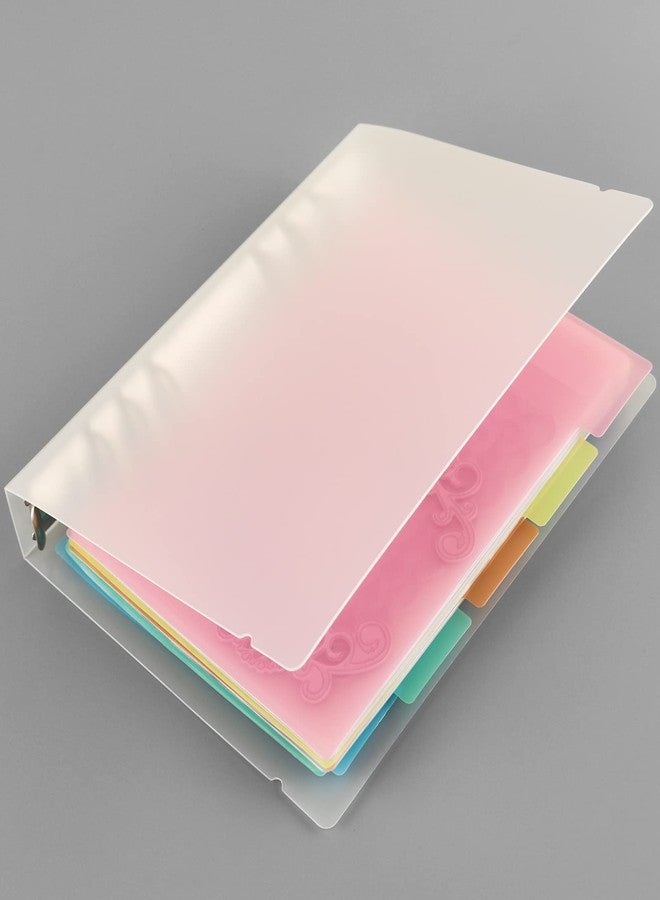 BAOFALI A5 6 Ring Binder Cover Clean Transparent Soft PVC for Refillable Notebook Shell withMatte surfaceforStamp & Die Storage - Image 5
