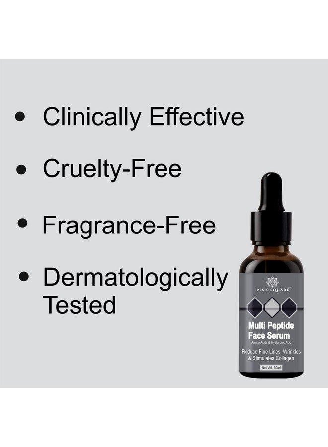 Oilanic Pink Square Multi Peptide Face Serum for Ageless Younger Skin | Collagen Boosting, Hydrating & Overnight Repair Serum | For Men & Women (30ML) Pack of 5 - Image 5