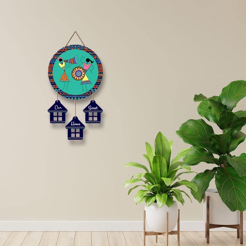 Kaameri Bazaar Welcome Wooden Wall Art Hanging Decoration item for Home | Decorative Item for Living Room | Door Hanging - Image 4