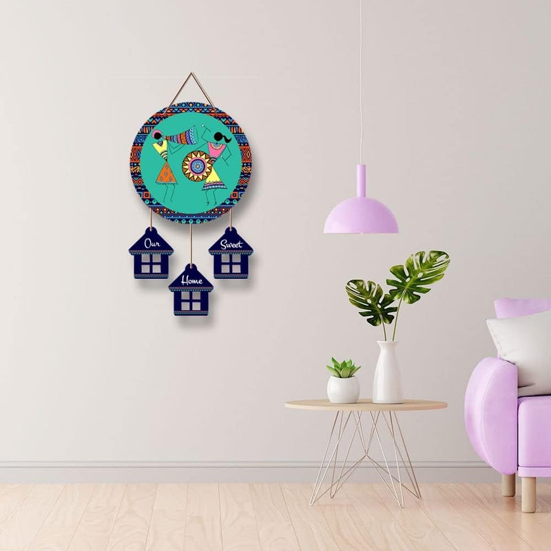 Kaameri Bazaar Welcome Wooden Wall Art Hanging Decoration item for Home | Decorative Item for Living Room | Door Hanging - Image 2