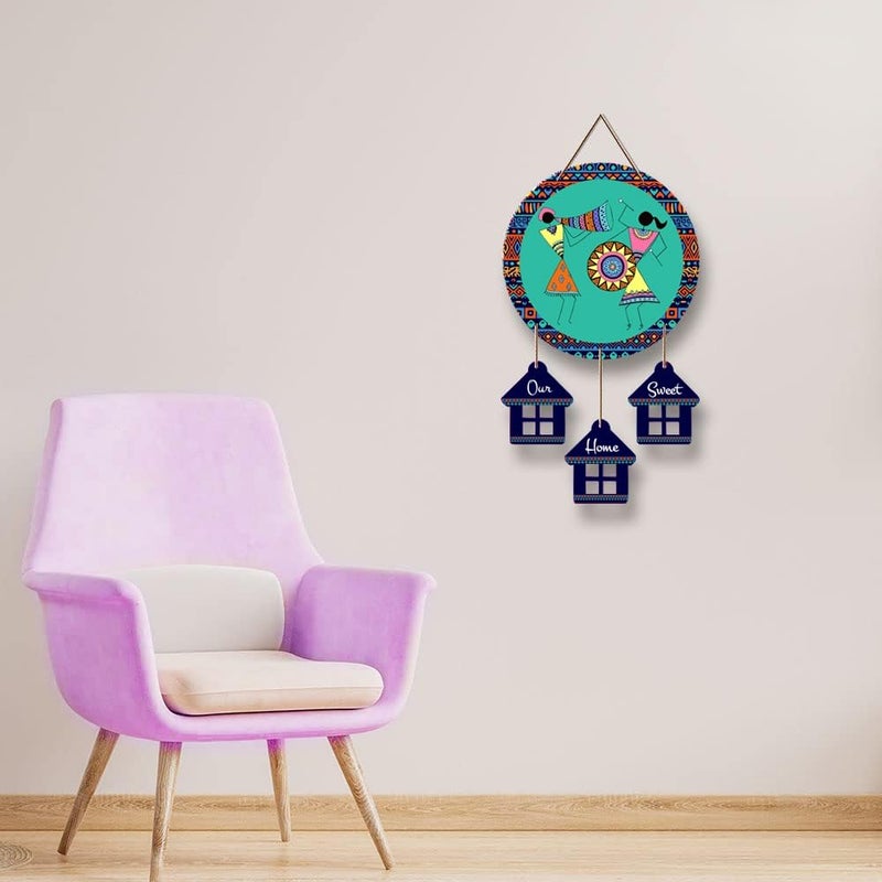 Kaameri Bazaar Welcome Wooden Wall Art Hanging Decoration item for Home | Decorative Item for Living Room | Door Hanging - Image 3