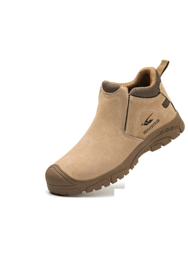 NIBEMINENT Electrical Insulation Safety Shoes For Men Composite Toe Anti-smash Anti Puncture Work Shoes Anti Scald Welding Shoes - Image 1