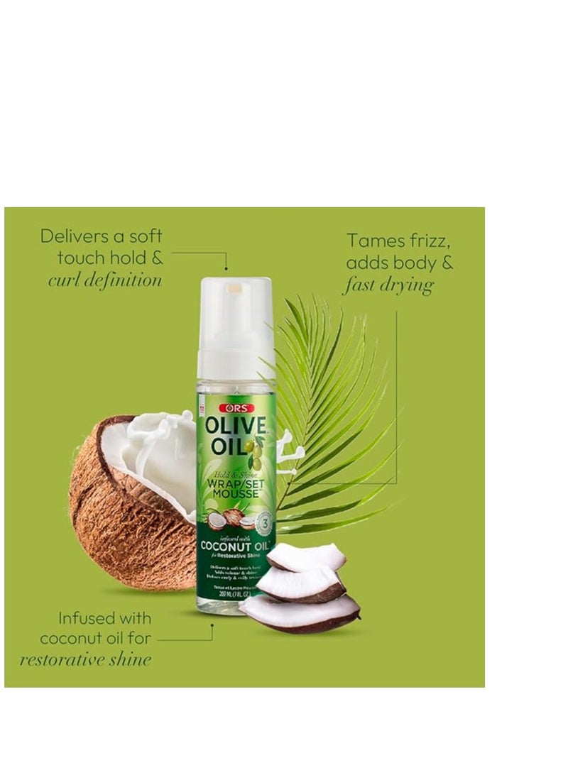ORS Olive Oil WRAP/SET MOUSSE 207ml - Image 3