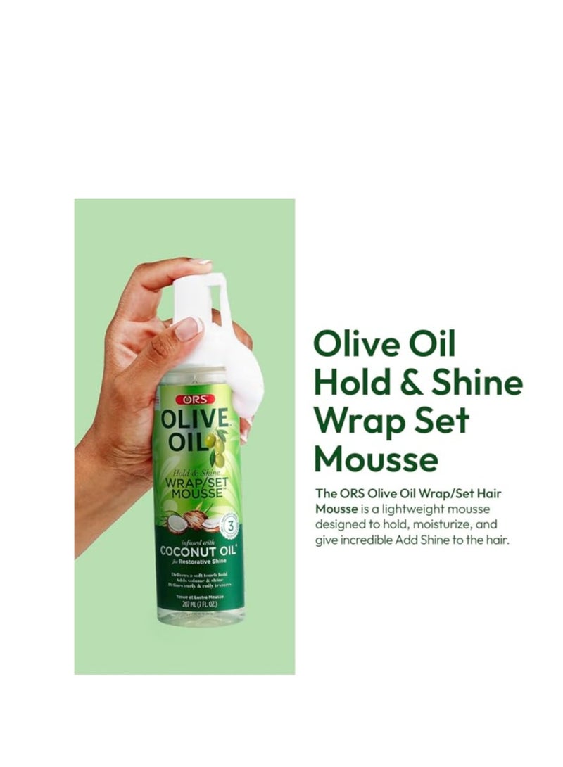 ORS Olive Oil WRAP/SET MOUSSE 207ml - Image 4