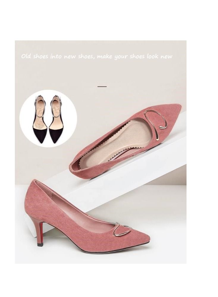 Y&D 5 Pairs Of Disposable Sandals Insole Self-Adhesive Girl Summer Non Slip Breathable Sweat-Absorbing High Heels Thin Section Seven-Point  - Image 4
