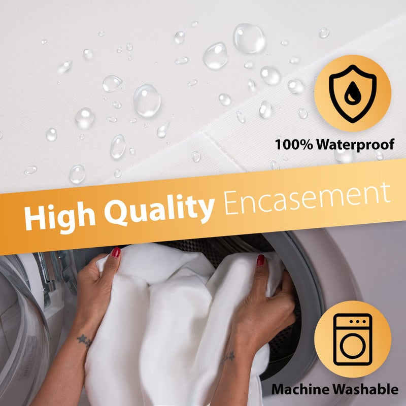 CrystalTowels واقي مرتبة مزود بسحاب (كامل) - Image 3