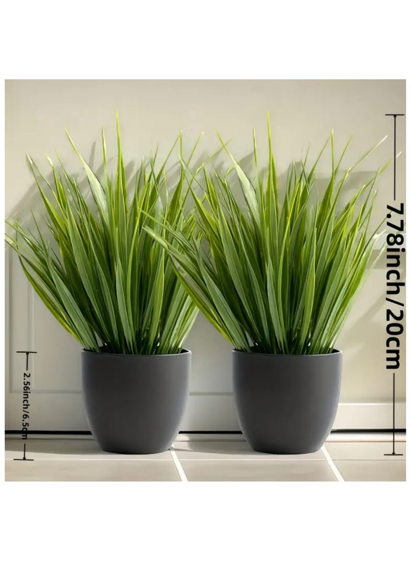 كلين ويف 2 نبتة من عشبة المريمية الصناعية في أواني سوداء – خضرة صناعية واقعية للمنزل والمكتب | ديكور داخلي/خارجي | لا ري، لا بهتان، جمال مناسب لجميع المواسم - Image 3