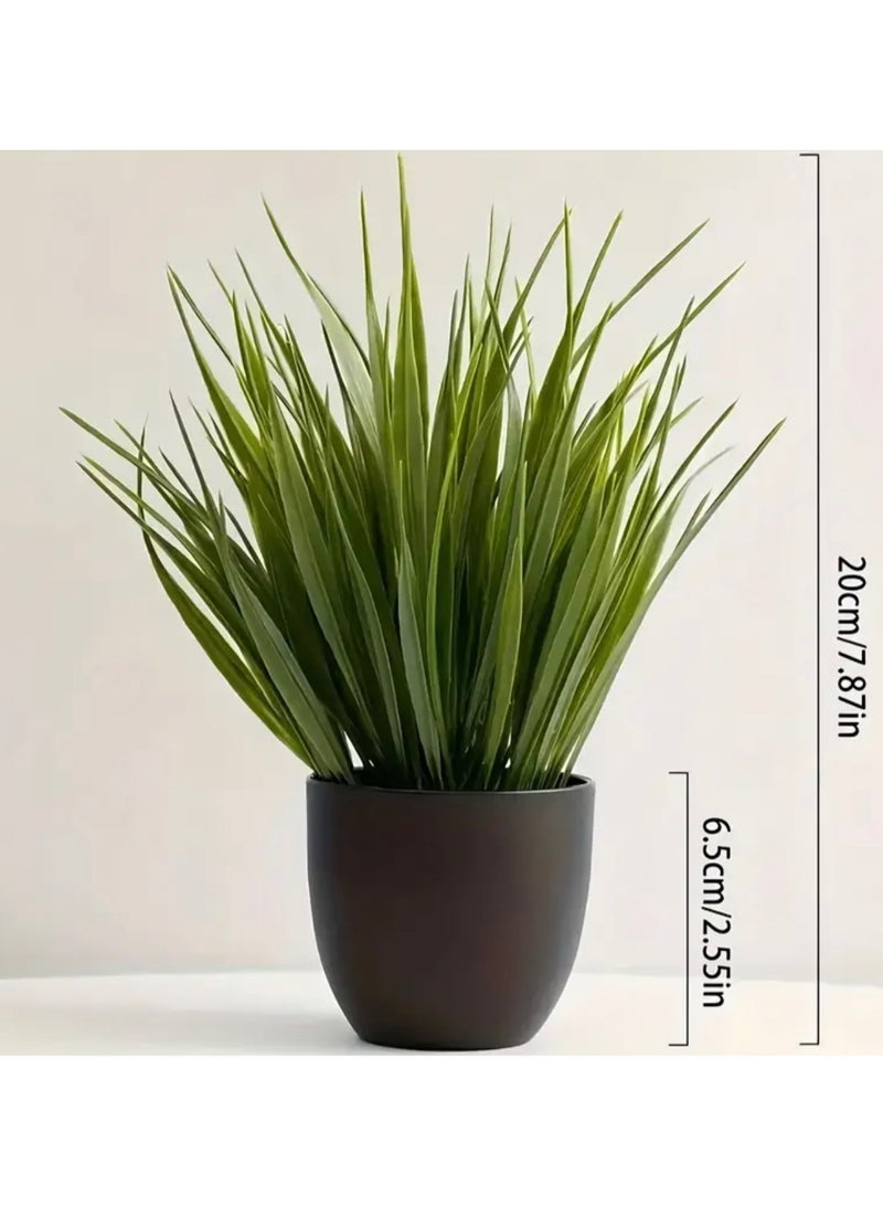 كلين ويف 2 نبتة من عشبة المريمية الصناعية في أواني سوداء – خضرة صناعية واقعية للمنزل والمكتب | ديكور داخلي/خارجي | لا ري، لا بهتان، جمال مناسب لجميع المواسم - Image 5