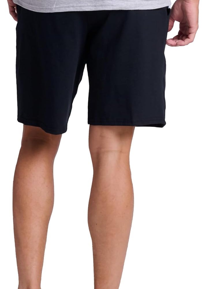 Russell Athletic Men's Basic Cotton Jersey Shorts with Pockets - Black, 4XL - Image 4