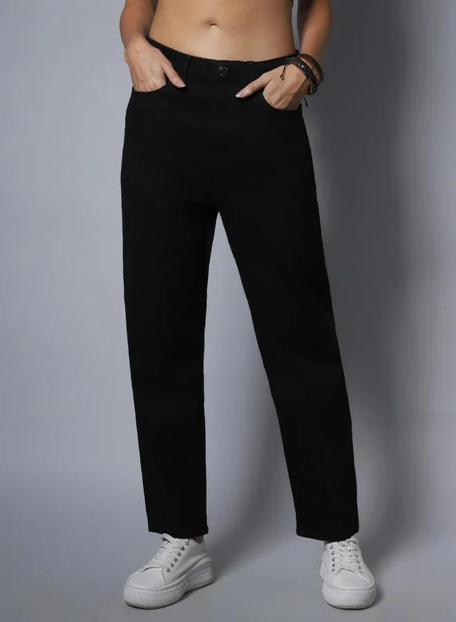 HIGH STAR Women Black Jeans
