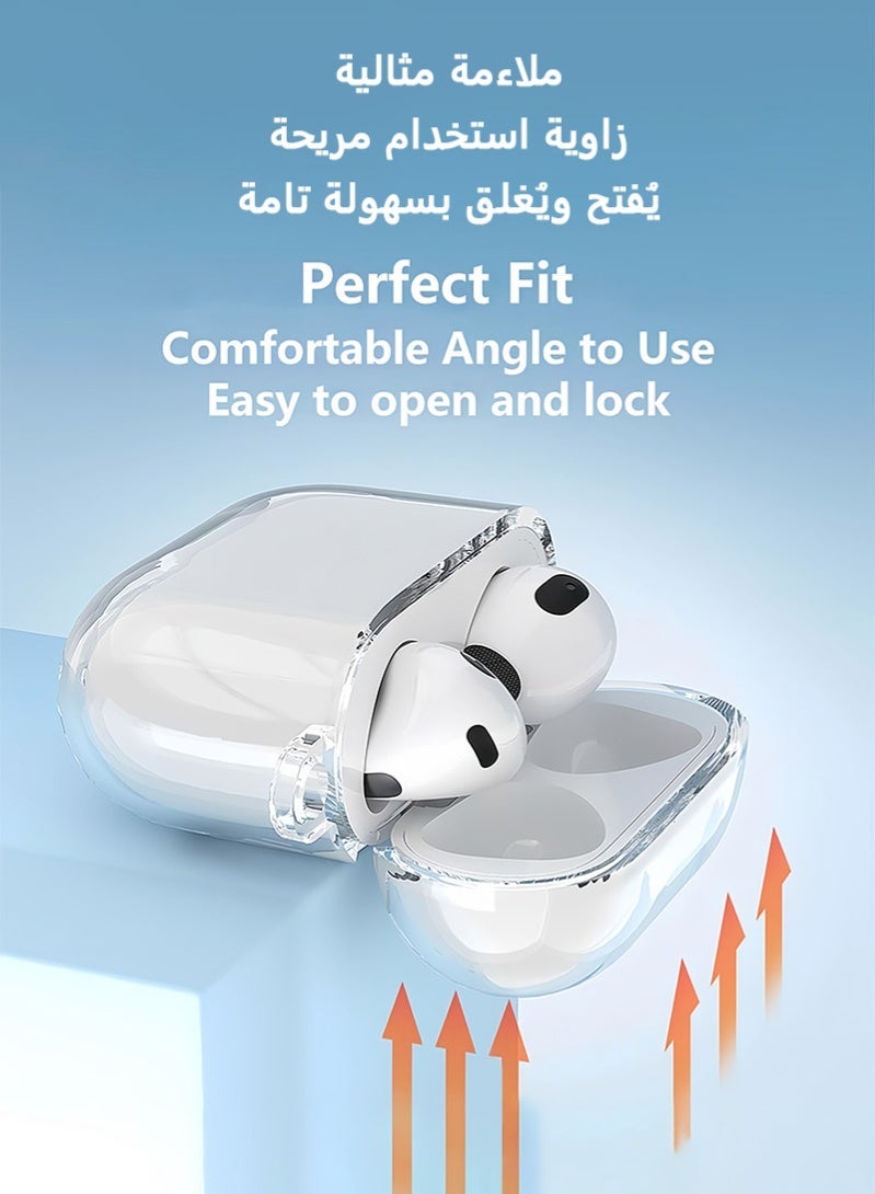 ZAFRA AirPods 4 Case Cover With Cleaning Kit, Protective Hard Shell Case Headphone Cases with Cleaning Kit, Shockproof Scratch Resistant Soft TPU Skin for Apple AirPods 4th Generation 2024 Model(Clear) - Image 4