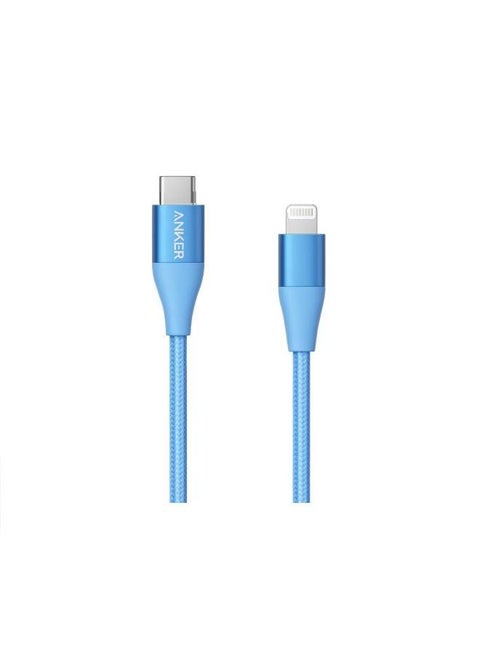 كابل PowerLine+ II USB-C إلى Lightning [1.2م معتمد من MFi] كابل نايلون لجهاز iPhone 14 Pro Max 14، 13 X XS XR 8 Plus، AirPods Pro