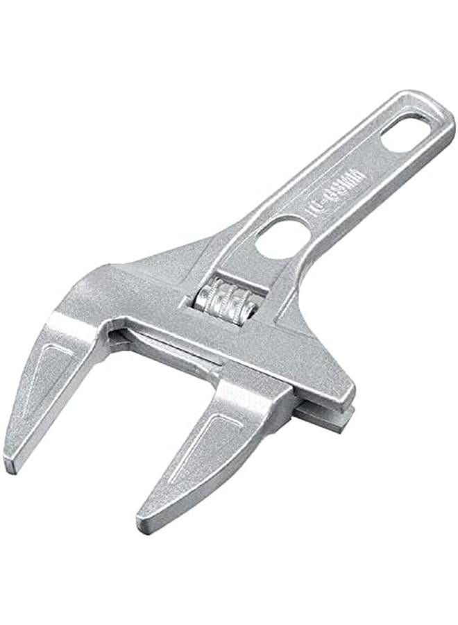 Excefore Adjustable Wrench – 6 To 68Mm Wide Opening Jaws Adjustable Spanner With Short Handle – Aluminum Alloy Light Weight Plumbers Spanner Nut Key Hand Tool For Bathroom Washbasin Etc  - Image 2
