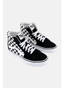 Women Sk8-High Cuff Lace Up Shoes, Black