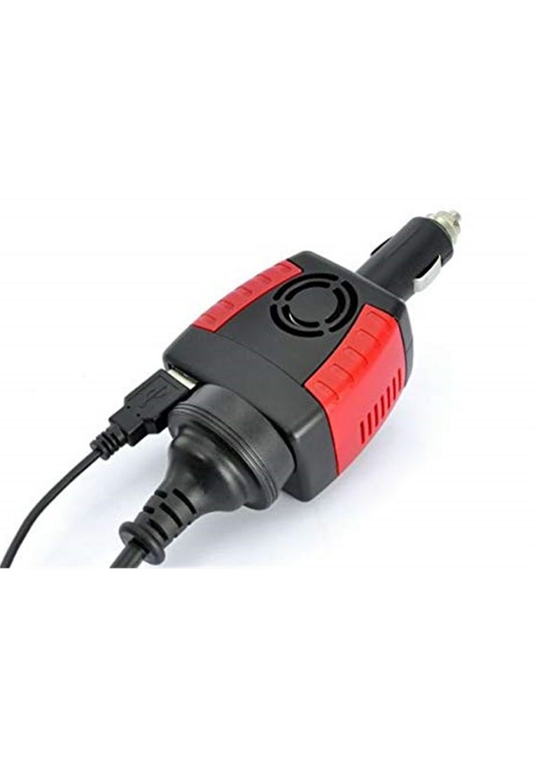 12V DC to 220V AC and USB 5V Car Power Inverter - Image 2
