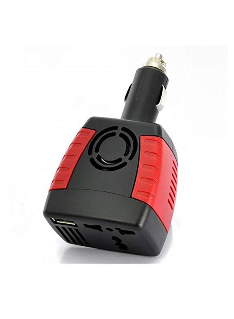 12V DC to 220V AC and USB 5V Car Power Inverter - Image 1