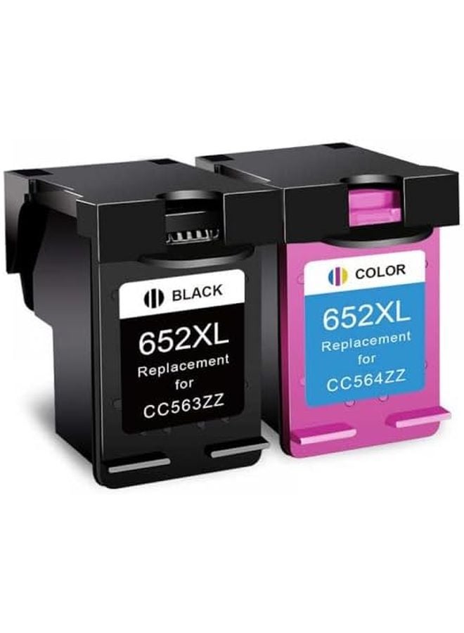 2pcs 652XL Ink Cartridge Compatible With HP Deskjet 1115 1118 2135 2136 3636 3835 4535 Printers - Image 2