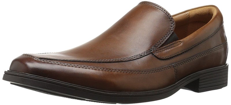 clarks حذاء كلاركس للرجال تيلدن فري، جلد بني داكن، 7 عريض - Image 3