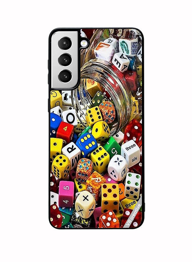 VR CREATIVE Protective Case Cover For Samsung Galaxy S22 5G Ludo Design Multicolour - Image 1