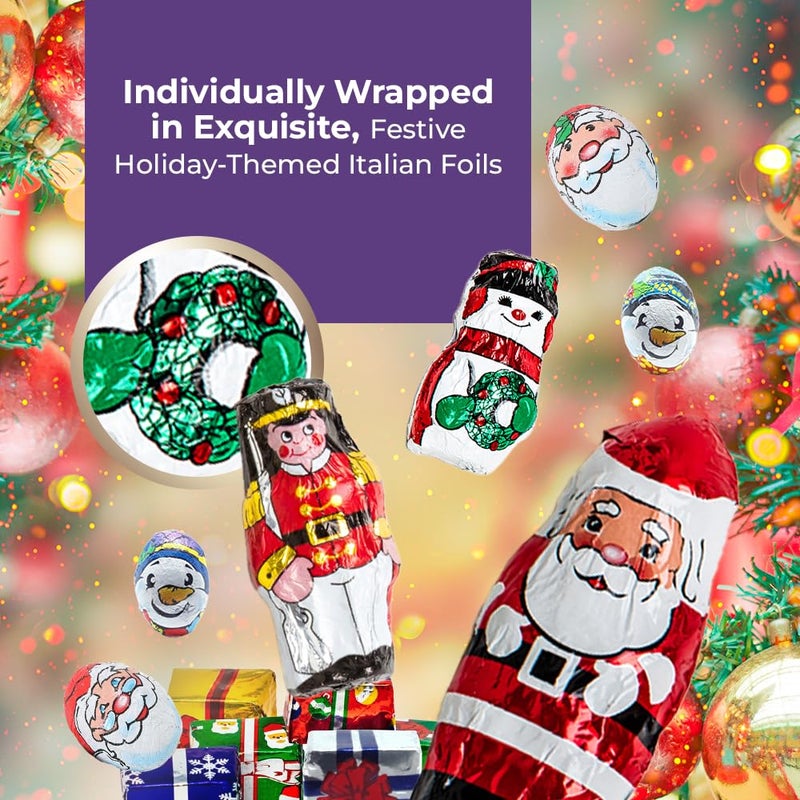 كتاب تقويم عيد الميلاد 2025 من شوكولاتة ماديلين الصلبة - 24 حلوى متميزة متنوعة من الشوكولاتة بالحليب ذات الطابع الاحتفالي - Image 5