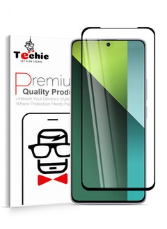 واقي شاشة كامل من الزجاج المقوى عالي الجودة بدرجة صلابة 10H لهاتف Redmi Note 13 Pro - مضاد للخدش ومضاد لبصمات الأصابع ومضاد للفقاعات
