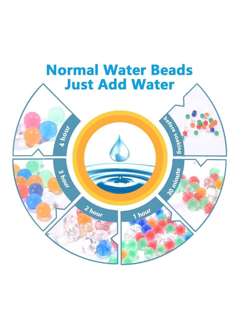 DUSALA - Water Balls Beads Refill Ammo  7-8 mm, Gel Ball Blaster Bullets Non-Toxic Friendly Water Ball for Splatter Gall Gun, Vases, Plants Decor - Image 1