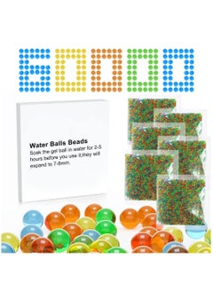 Water Balls Beads Refill Ammo  7-8 mm, Gel Ball Blaster Bullets Non-Toxic Friendly Water Ball for Splatter Gall Gun, Vases, Plants Decor