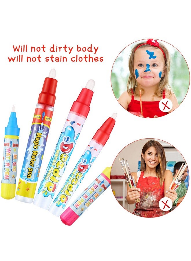 Tenare 10 Pieces Water Pens Water Doodle Pens Replacement Water Wow Pen Water Drawing Markers Aqua Doodle Pens For Toddlers Kids Painting Doodle Mat Water - Image 4