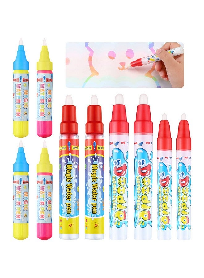 Tenare 10 Pieces Water Pens Water Doodle Pens Replacement Water Wow Pen Water Drawing Markers Aqua Doodle Pens For Toddlers Kids Painting Doodle Mat Water - Image 2