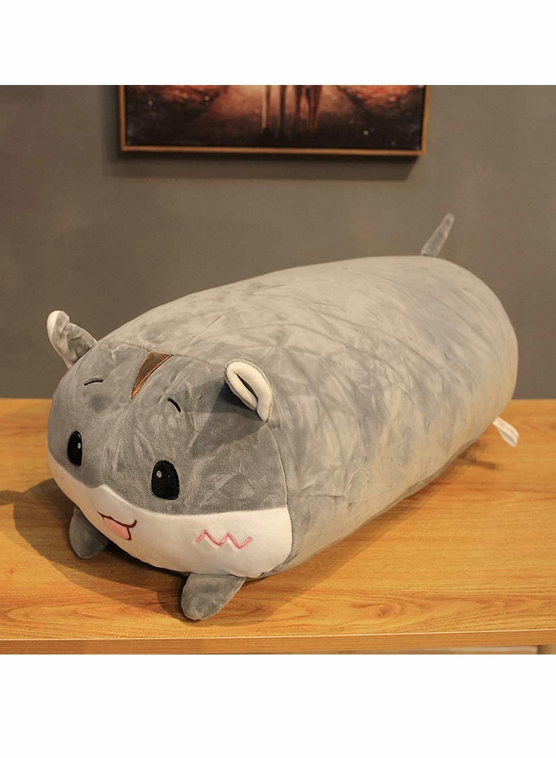 Hamster Animals Toy Pillow, Plush Pillow, Soft Hugging Pillow, Gray Hamster Stuffed Animal Doll Toy for Kids, Gifts for Bedding, Birthday, Valentine - Image 4