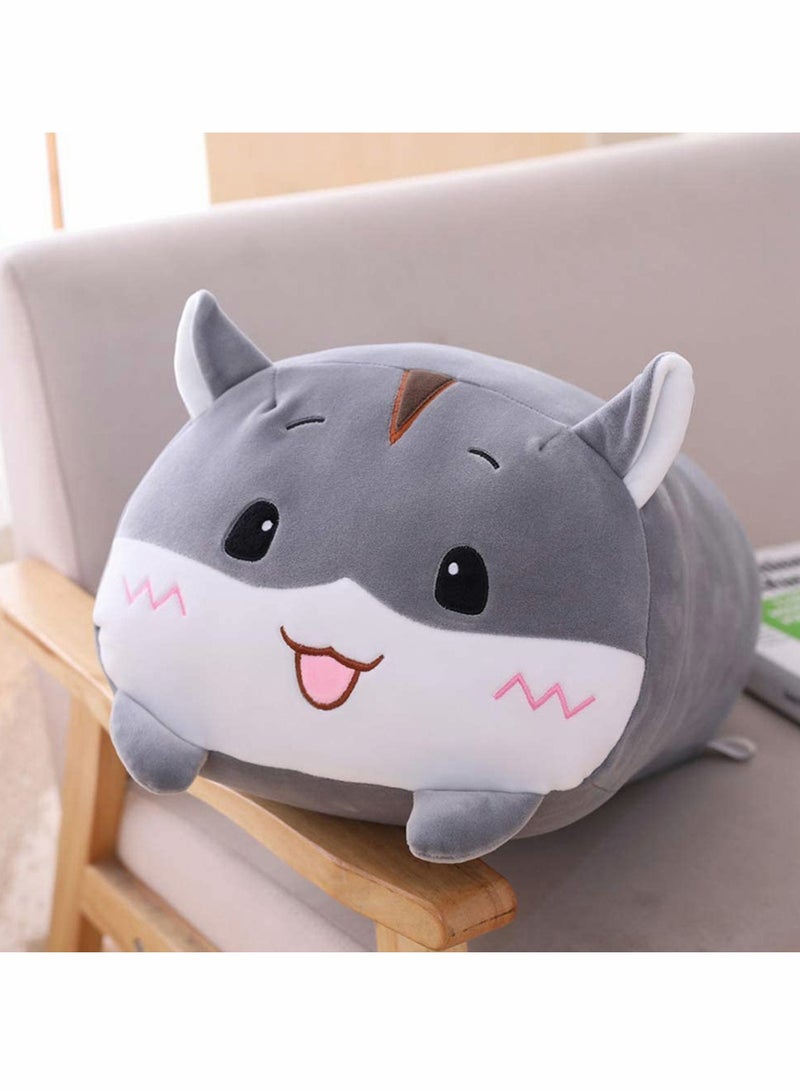 Hamster Animals Toy Pillow, Plush Pillow, Soft Hugging Pillow, Gray Hamster Stuffed Animal Doll Toy for Kids, Gifts for Bedding, Birthday, Valentine - Image 2