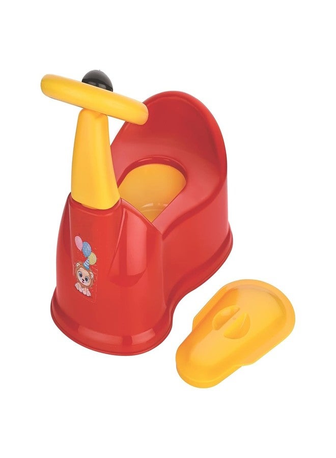 c s m CSM Baby Potty Training Seat with Removable Drawer and Lid, Red, for 6 Months to 3 Years - Image 1